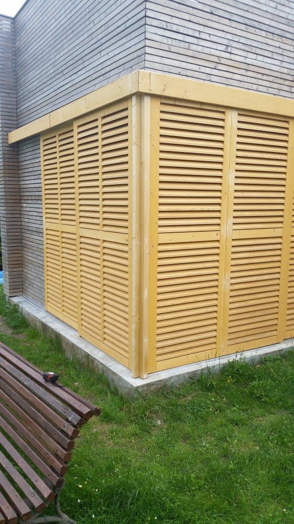 Volet lames orientables sur la Gironde