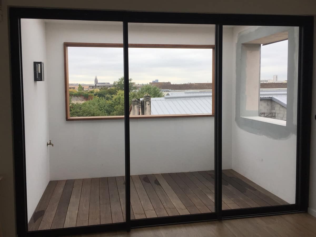 Baie vitrée chartrons