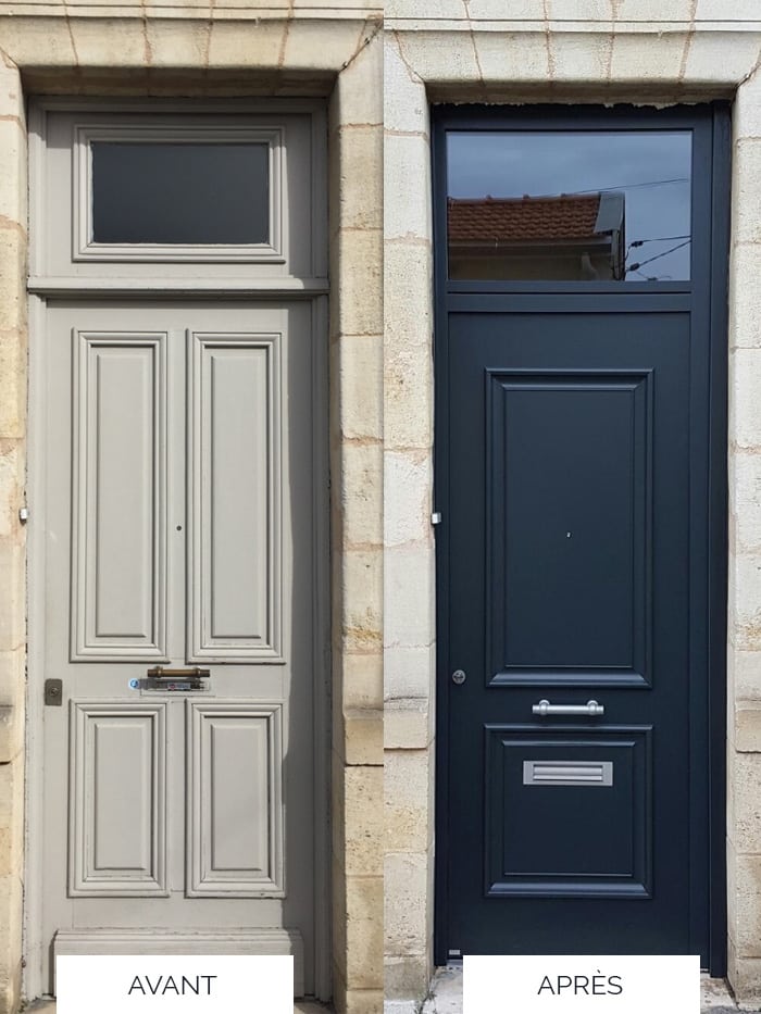 Porte Bordeaux Avant / Après
