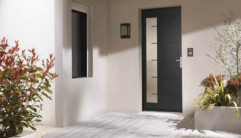 Porte semi-vitrée