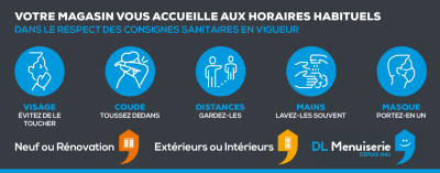 INFORMATION CLIENTS – DL Menuiserie reste ouvert